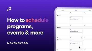 How to schedule programs, events and 1:1 content