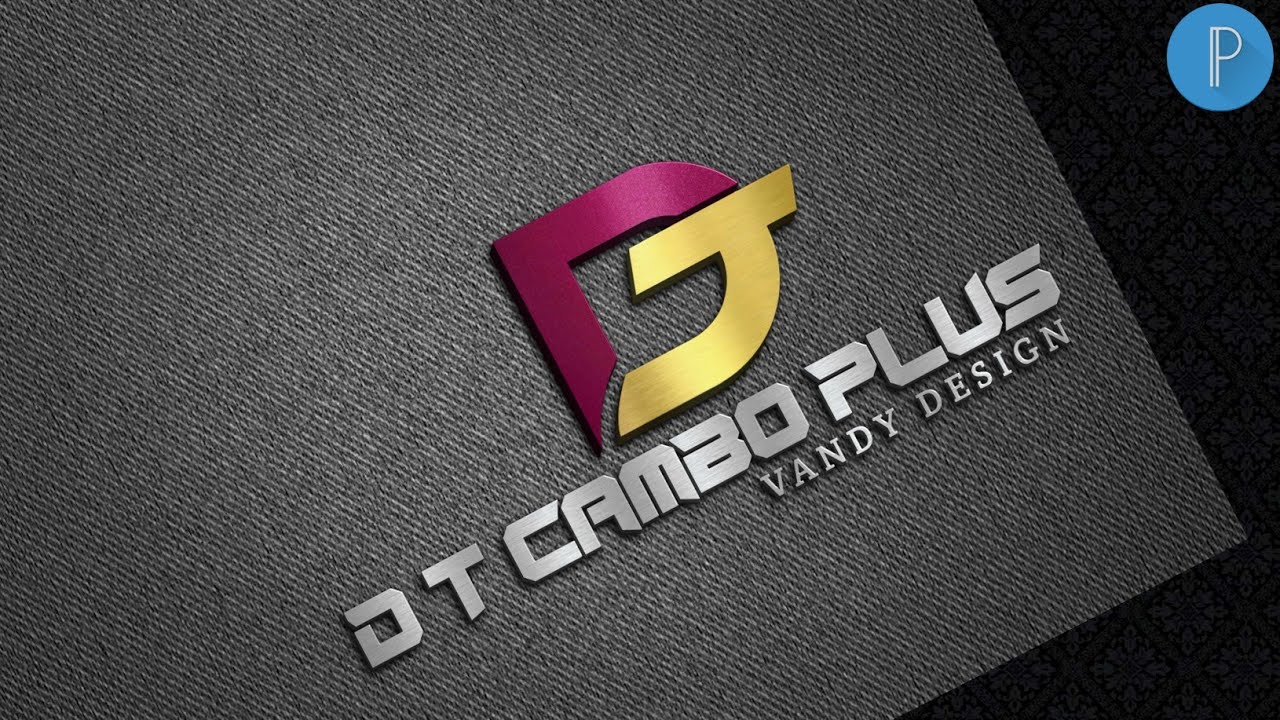 D T 3d Text Logo Desing Professional Logo Design On Android Pixellab Vandy Design Youtube