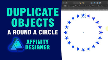How to Duplicate Objects Around A Circle in Affinity Designer