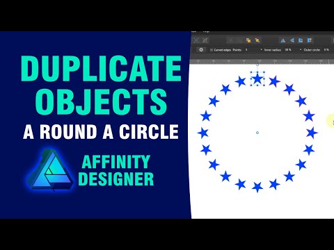 How to Duplicate Objects Around A Circle in Affinity Designer