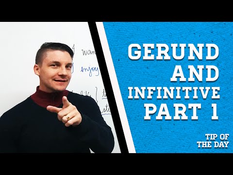 GERUND AND INFINITIVE - PT1 | Inglês de Professor