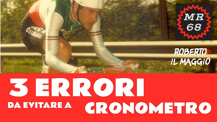 3 ERRORI DA EVITARE A CRONOMETRO