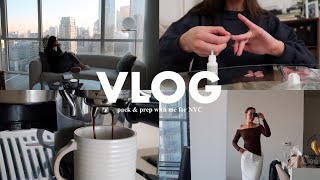 VLOG: NYC travel prep, reads for March reads, packing for my trip &amp; girl chats