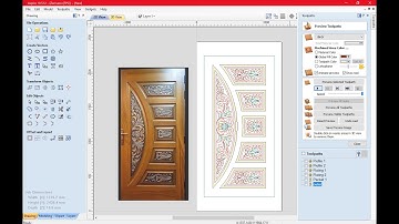 how to make D design door full carving in aspire 10.5 lecture 34