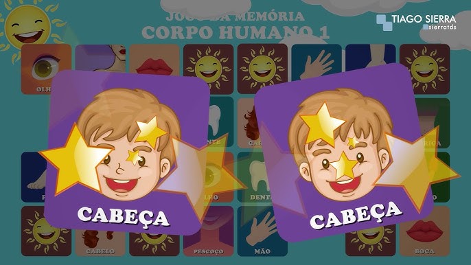 👧👦✏️Corpo humano - Escola Games - Jogos Educativos. 