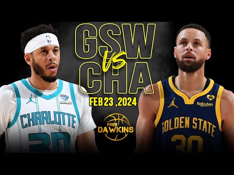 Golden State Warriors vs Charlotte Hornets Full Game Highlights | Feb 22, 2024 | FreeDawkins