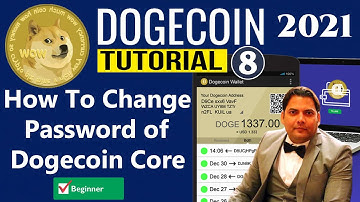 How To Change Password of Dogecoin Core Wallet | Best Cryptocurrency Wallets