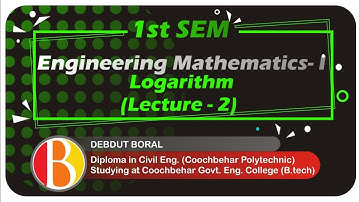 Engineering Mathematics-I logarithm- (Lecture-2)