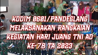 HARI JUANG TNI AD KE 78 TAHUN 2023 || KODIM 0601 PANDEGLANG #karyabakti #tniad #penghijauan
