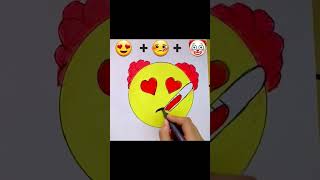 😍+🤒+🤡=?'#Emojidrawings #Youtubeshorts #Creative