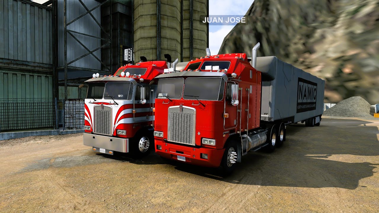 American Truck Simulator Mapa Extremo Kenworth K100 Caminos Dificiles Barro Y Mas
