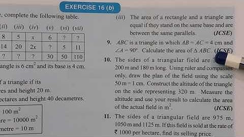 Exercise 16 B / Class 9/ ICSE/ Mathematics