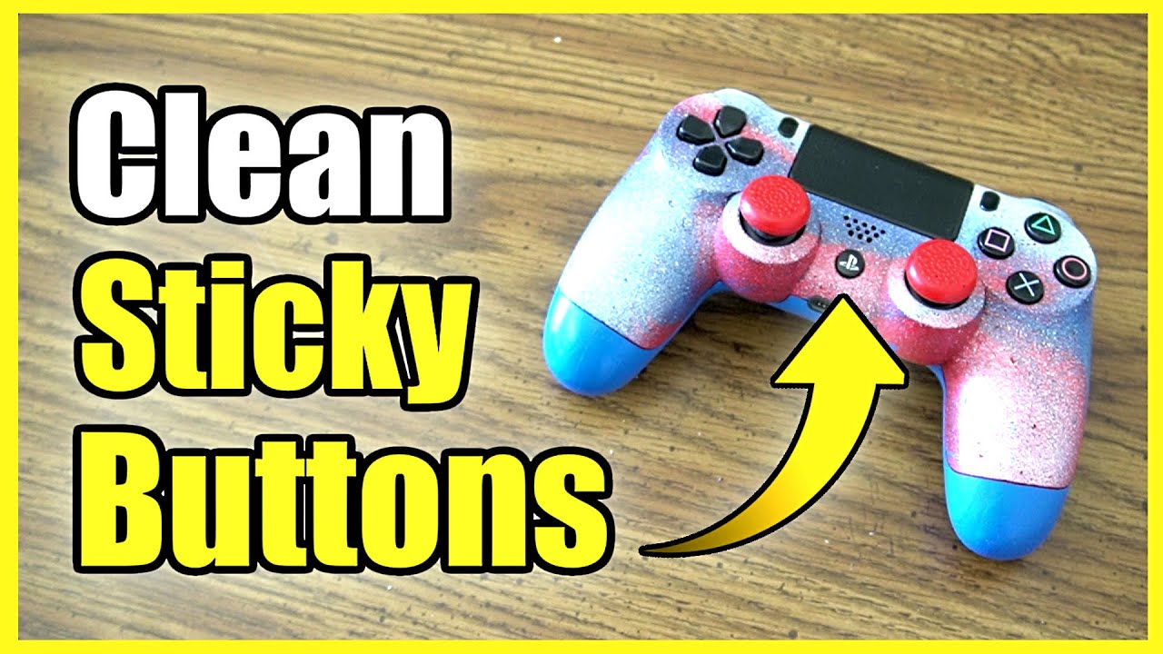 How to CLEAN STICKY BUTTONS on PS4 Controller (Fast -
