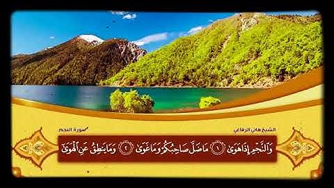 سورة النجم للقارئ هاني الرفاعي