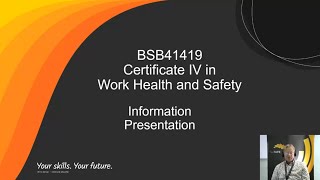 BSB41419 - Certificate IV in Work Health and Safety (Mid-year 2023)