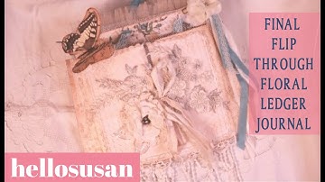 ALTERED FILE FOLDER/FLORAL LEDGER JOURNAL/Flip Through