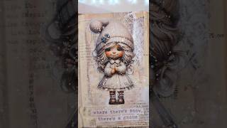 how to! mixed media mini page by Maremi #maremicollagebooks #maremismallart #artjournal #art #craft