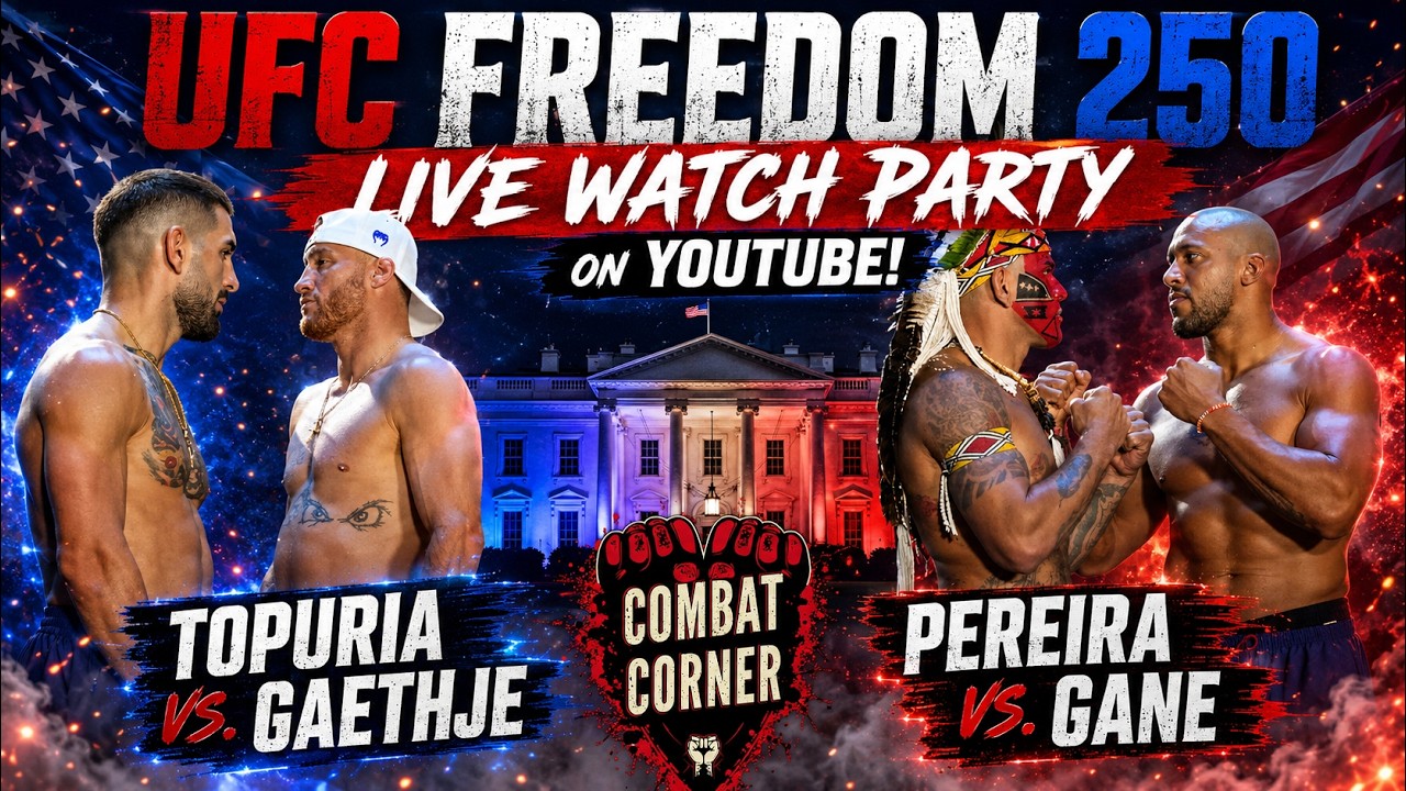 UFC FREEDOM 250 LIVE WATCH PARTY - TOPURIA vs . GAETHJE  | PEREIRA vs. GANE!