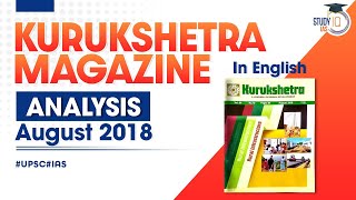Kurukshetra Magazine August 2018 - UPSC / IAS / PSC analysis for aspirants in English
