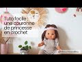 Crocheter une couronne de princesse en point coquille tuto crochet facile