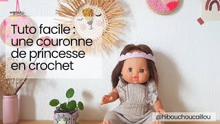 Crocheter Une Couronne De Princesse En Point Coquille Tuto Crochet Facile