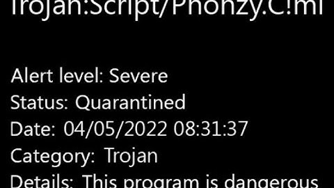 Delete Trojan:Script/Phonzy.C!ml Permanently [2023 Update]