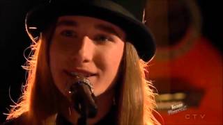 Sawyer Fredericks' moments, in between on the Voice Season # 8