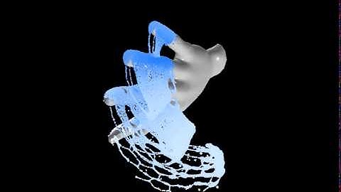 RealFlow R&D : Twisting hand - Emission from objects