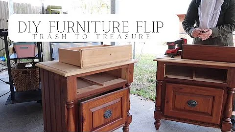 Nightstand transformation! DIY projects | paint wi...