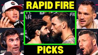 Full UFC Fighters Predict Arman Tsarukyan vs Maricio Ruffy | UFC 331 News