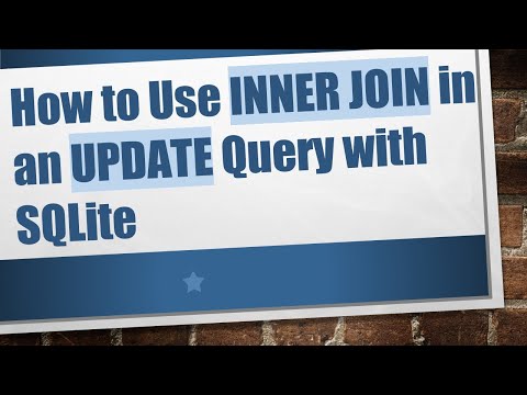 How to Use INNER JOIN in an UPDATE Query with SQLite