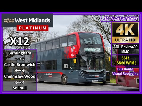 west midlands travel x12 timetable
