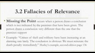 3.2 Fallacies Of Relevance Part 2