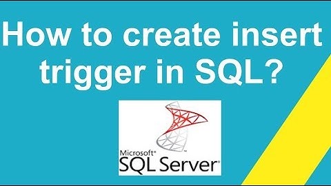 How to create insert  trigger in SQL?