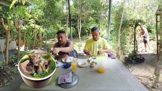 NILAGANG NATIVE NA BAKA! KASAMA SI AMA! MUKBANG. FILIPINO FOOD. BUHAY PROBINSYA.