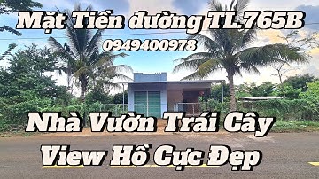 Anh H ngộp bank cần bán gấp Nhà vườn trái cây View Hồ Góc 2 mặt tiền đường TL.765B, Cẩm Mỹ, Đồng Nai