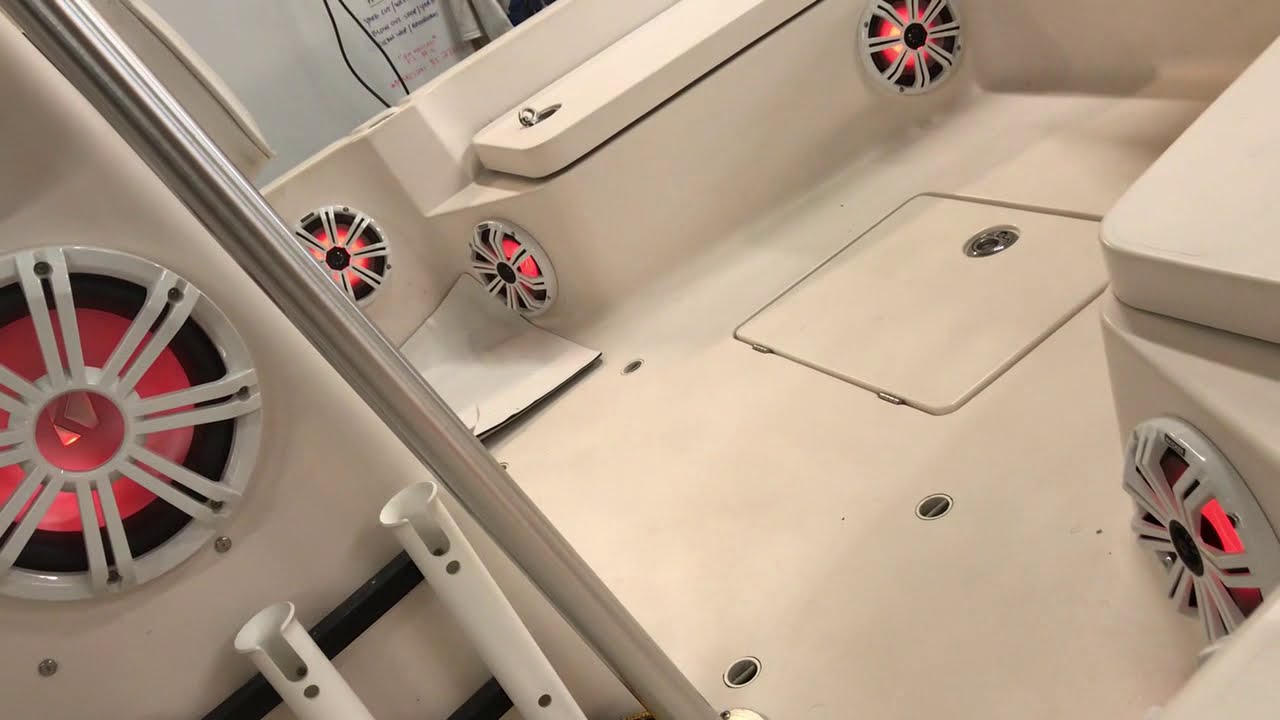 Kicker Speaker Install- Custom Marine Audio - YouTube