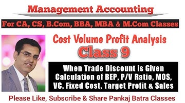 Class 9 | Management Accounting  | Miscellaneous Problems  | Pankaj Batra Classes