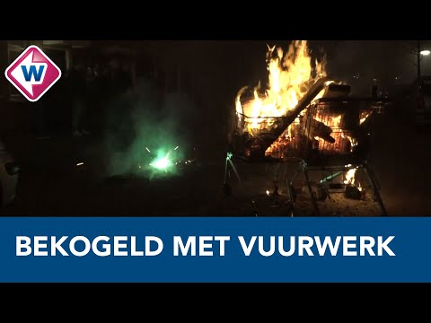 Journalisten Omroep West bekogeld met vuurwerk in Leiden