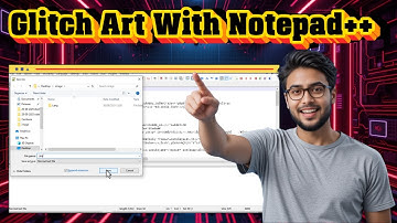 Hoe maak je glitch art met Notepad++ | Vervormde afbeeldingen maken (2025)