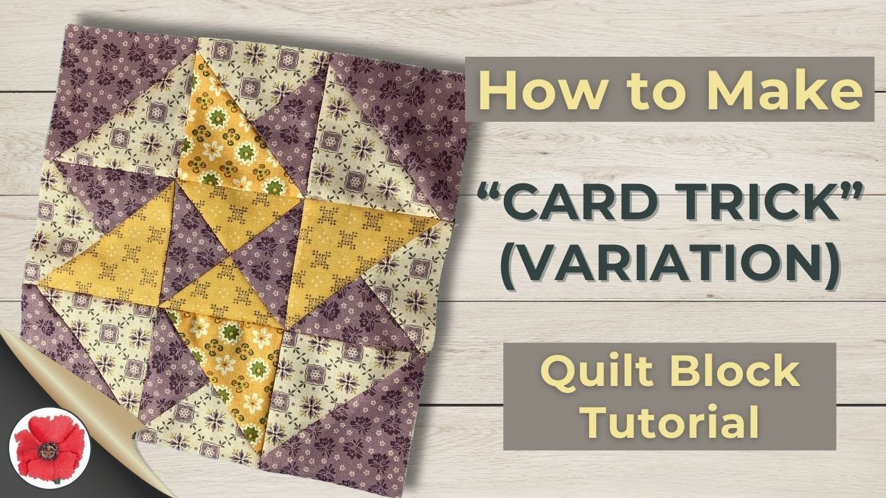 Quilt Like a Magician and make this "Card Trick" Quilt Block