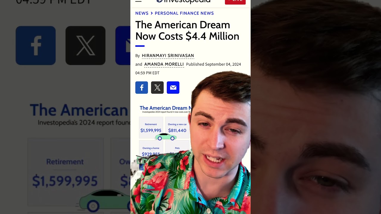 The American Dream Costs how much now