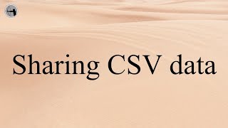 Classic: sharing CSV data screenshot 4