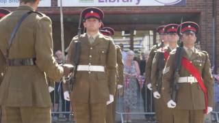 Royal Anglian Regiment's Freedom of Entry March in Hoddesdon