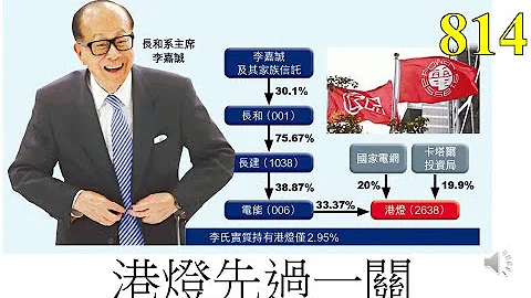 [第814集: 港灯先过一关] 港灯先打头炮，纯利持平，派息和往年一样。有超过六厘的股息回报率，公用股来说，是可以接受的。未来日子也不会有太大冲击，算是一间平平稳稳的企业！ - 天天要闻