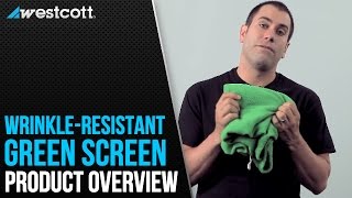 Westcott Green Screen Wrinkle-Resistant Background Overview