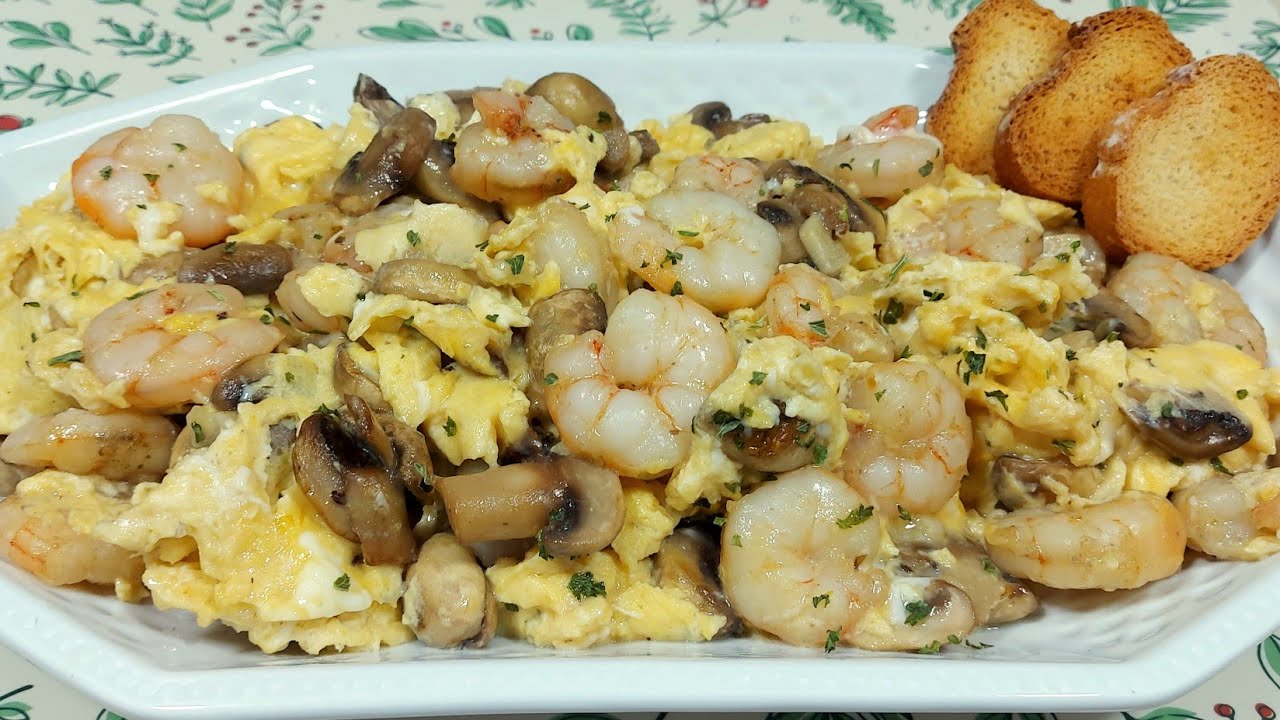 🎄 REVUELTO DE GAMBAS Y CHAMPIÑONES AL AJILLO 🦐🧄 // BEATRIZ COCINA