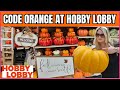 CODE ORANGE AT HOBBY LOBBY PLUS 75% OFF! #hobbylobby #halloween