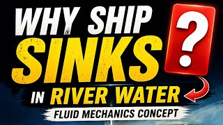 Why Ship Sinks in River Water? 🤯 | Fluid Mechanics Concept