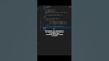 Javascript Básico #28: CSS desde Javascript, cambiando color de un h1 #coding #html #javascript